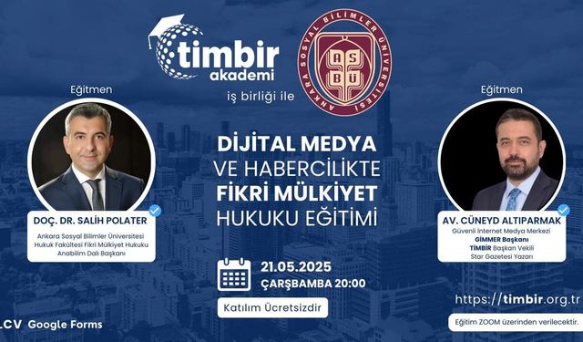 Ücretsiz Medya Hukuku Eğitimi Başlıyor!