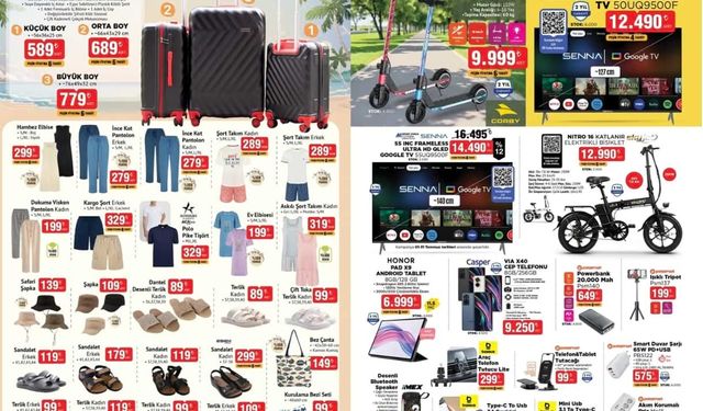 BİM'e 11 Temmuz'da Google TVler, Çocuk Scooter, Mutfak ürünleri geliyor