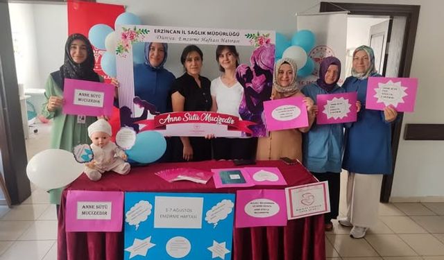 Erzincan’da Emzirme Haftası’na Özel Bilgilendirme Standı Açıldı