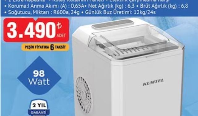 Bim'e Bu Cuma Buz Makinesi Geliyor!