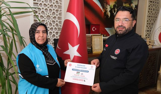 Erzincan’dan Gazze’ye 1 Milyon TL Yardım