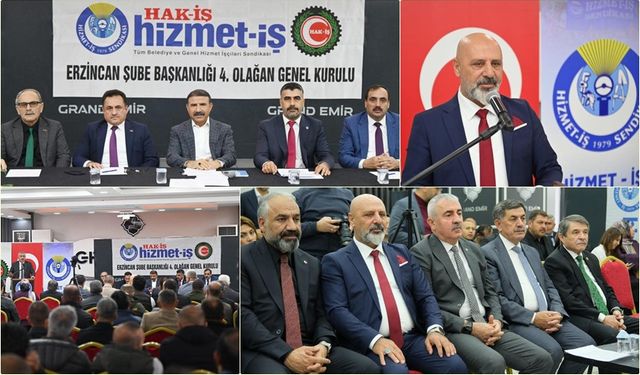 Harun Mutlu Güven Tazeledi: Hizmet-İş Erzincan Şubesinde 4. Olağan Genel Kurul Heyecanı