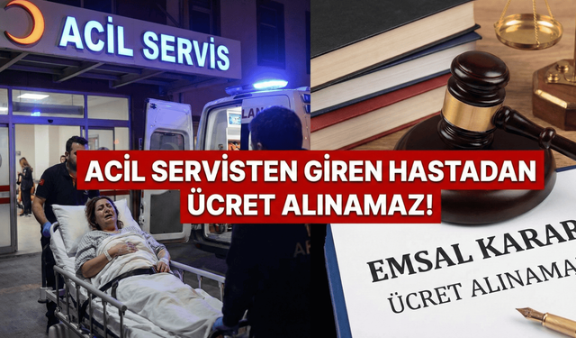 Acil servis ücretlerine mahkemeden emsal karar