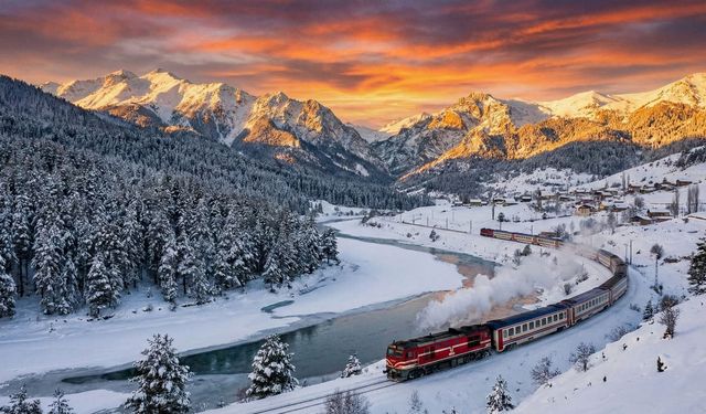Raillerde kış masalı: Doğu Ekspresi Erzincan yolcusu!