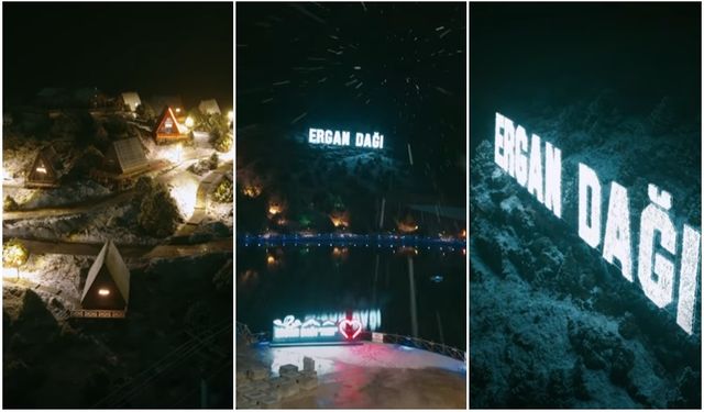 Ergan Dağı Beyaz Gelinliğini Giydi