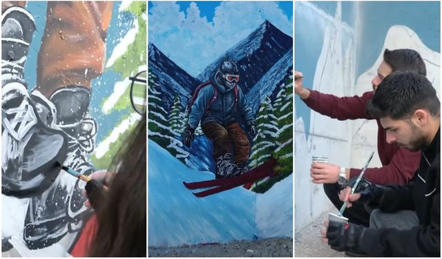 Ergan Dağı Sanatla Renkleniyor (VİDEO)