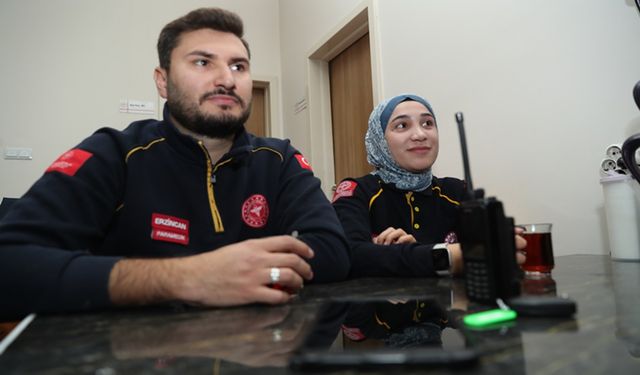 Erzincan’da 112’de Çalışan Çift Birlikte Hayat Kurtarıyor (VİDEO)