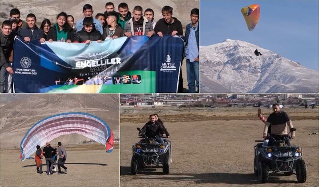 Erzincan'da Gençler ATV ve Yamaç Paraşütü Keyfini Bir Arada Yaşadı (VİDEO)
