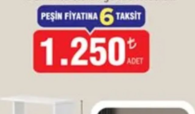 Dekoratif kitaplık 7 Ocak Çarşamba günü BİM’e geliyor