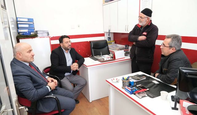 Müftü Fakirullahoğlu Esnafın Talep ve Önerilerini Dinliyor