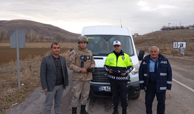 Otlukbeli’nde Öğrenci Servislerine Sıkı Denetim