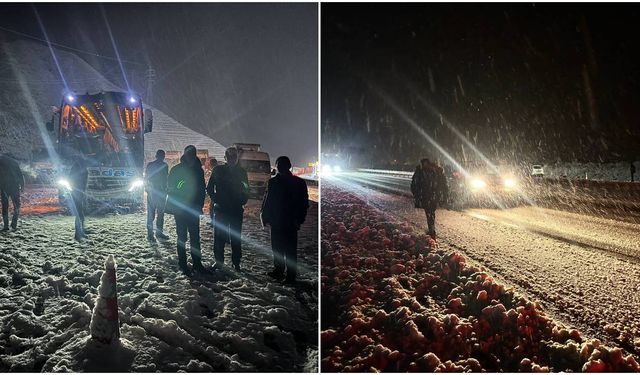 Sakaltutan ve Amediye Geçitleri Yoğun Kar Nedeniyle Ulaşıma Kapandı (VİDEO)