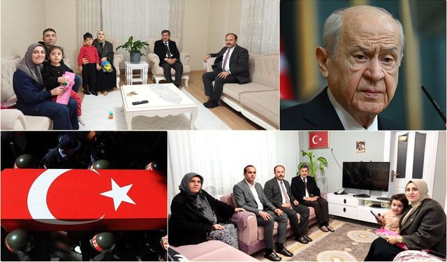 Şehit Ailelerine Bahçeli’nin Selamı İletildi