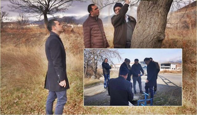 Üzümlü'de Sulama Kanalı Sahada İncelendi, Kayısı Bahçesinde Üretim Masaya Yatırıldı