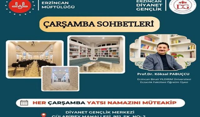 Çarşamba Sohbetlerinde Bu Hafta Prof. Dr. Köksal Pabuçcu Konuşacak