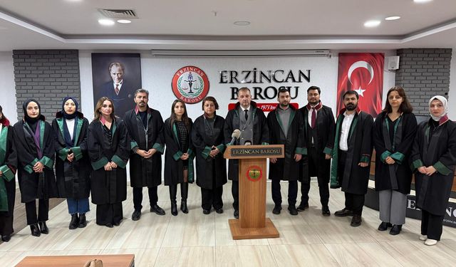 Erzincan Barosu’ndan Sert Tepki: “Savunmaya Sıkılan Kurşun Adalete Yöneliktir”