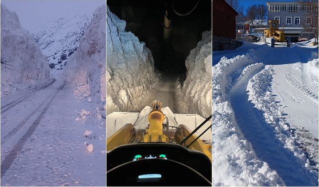 Kemaliye’de Kapanan Köy Yolları Yeniden Açıldı