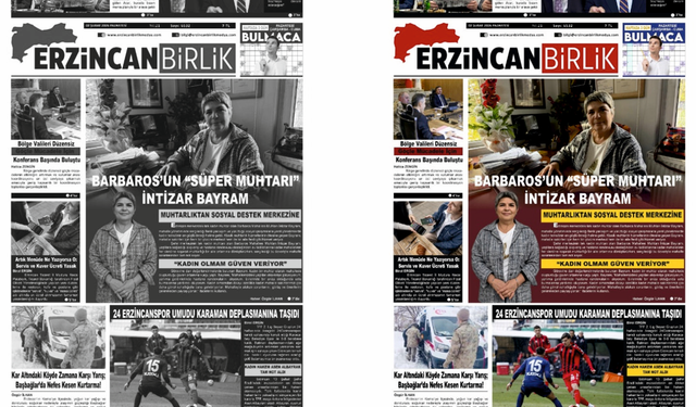 Erzincan'da Bir Devir Kapandı: Gazete bugün İlk Kez Böyle Çıktı