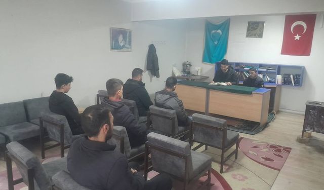 Tercan Ülkü Ocakları’nda 6 Şubat Deprem Şehitleri İçin Anma Programı