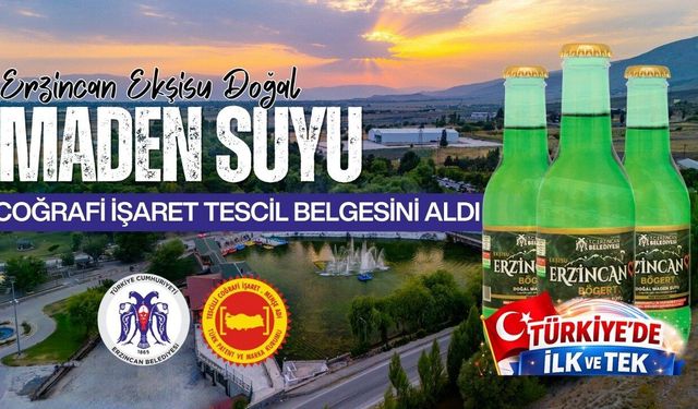 Erzincan Ekşisu’ya Coğrafi İşaret Tescili: Yüksek Magnezyum Değeriyle Resmen Koruma Altında