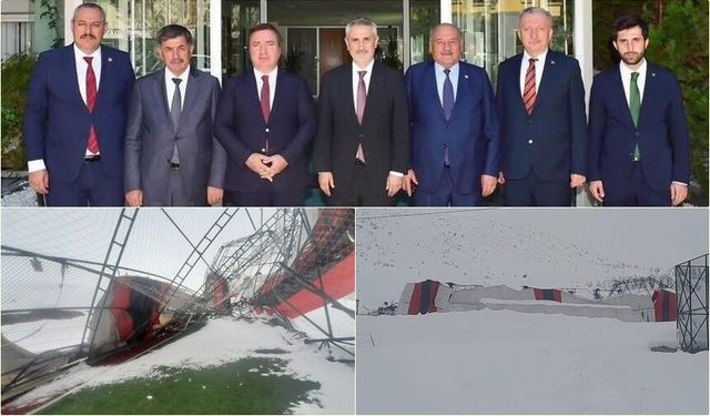 Kemah’ta Yıkılan Halı Sahanın Yerine Kapalı Sentetik Saha Geliyor