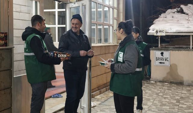 Yeşilay’dan Ulu Cami Çıkışında Anlamlı Farkındalık