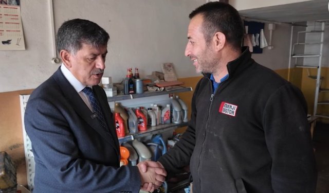 Aksun, Erzincan Esnafını Ziyaret Etti