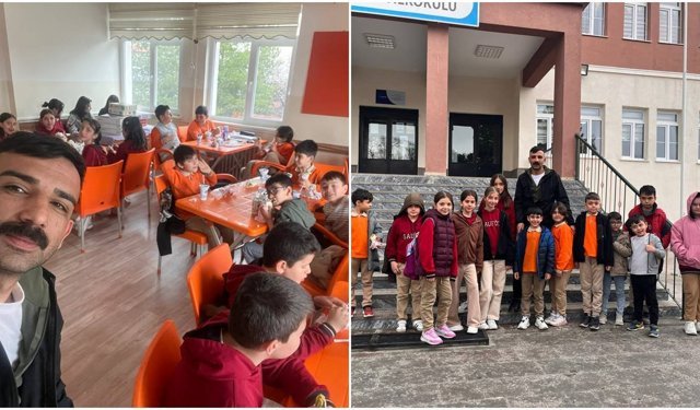 Bahçelievler İlkokulu’nda Taşımalı Öğrencilere Çiğ Köfte Sürprizi