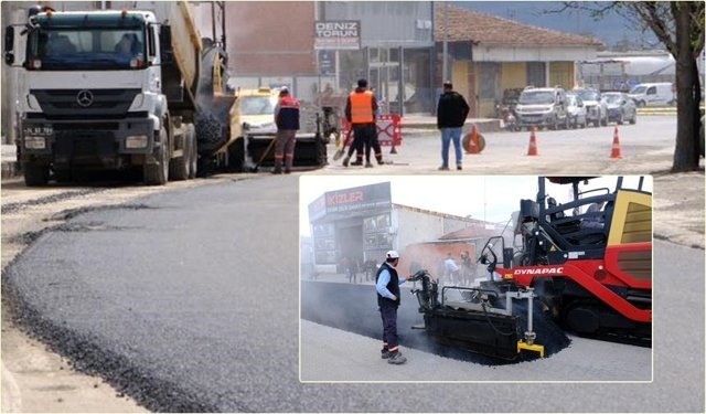 Dede Korkut Caddesi’nde Asfalt Serimi