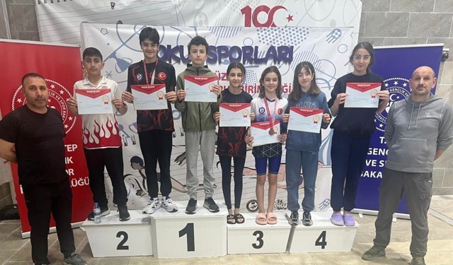 Erzincanlı Yüzücülerden Gaziantep’te Madalya Yağmuru