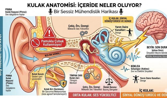 Kulağın derinliklerinde neler oluyor? Bir mühendislik harikası