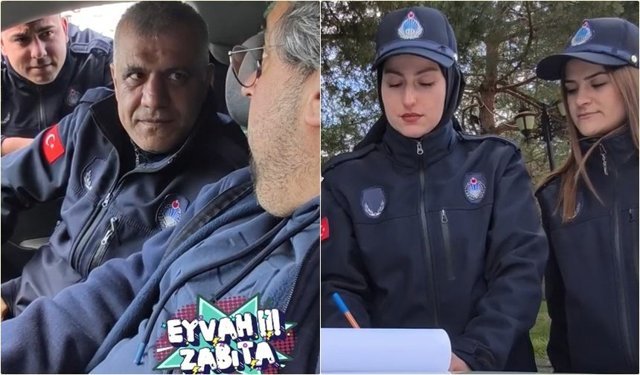 Zabıta ışınlanmayı buldu! Erzincanlı sürücünün zor anları!