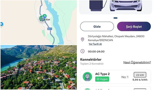 Elektrikli Şarj İstasyonu Hizmete Girdi