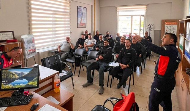 Erzincan’da İtfaiye ve AFAD’dan Operasyon Hazırlığı