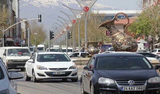 Erzincan'da Araç Sayısı 84 Bini Aştı!