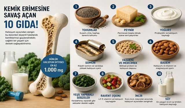 Kemik Erimesine Karşı 10 Güçlü Besin!