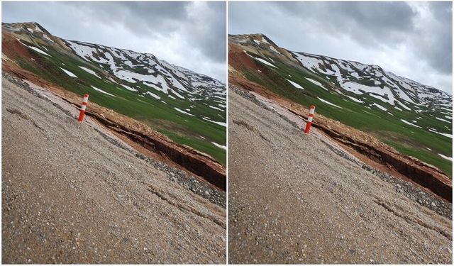 Büyük Vaatler, Teşekkürler Ardından Çöken Yol! Erzincan-Çayırlı Yolunda Tepki Çeken Görüntüler (VİDEO)