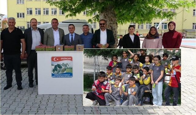 Damızlık Sığır Yetiştiricileri Birliği’nden Öğrencilere Süt İkramı
