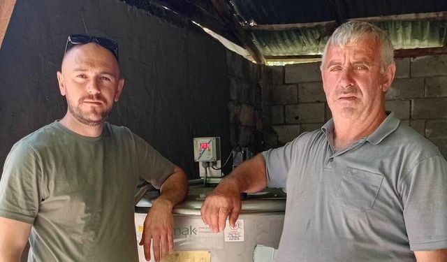 Oğlaktepe’de Üreticiye Destek: 500 Litrelik Süt Soğutma Tankı Kuruldu
