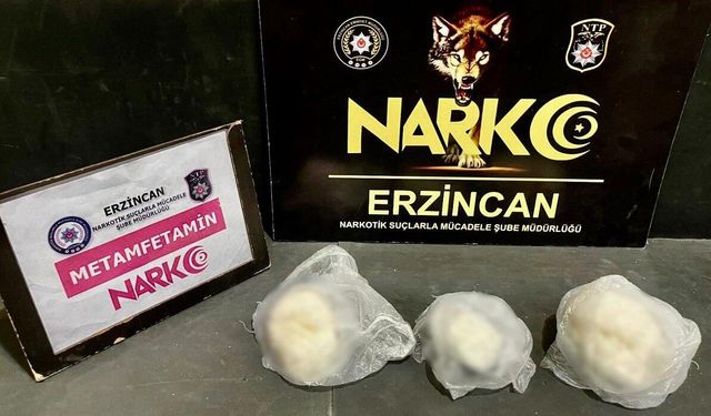Erzincan’da Narkotik Operasyonu: Metamfetamin Sevkiyatına Darbe