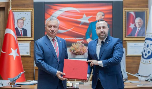İletişim Başkanı Ödeş’ten Rektör Levent’e Ziyaret