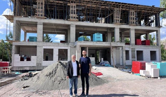 Kemah’da Emniyet Amirliği İnşaatı Yükseliyor