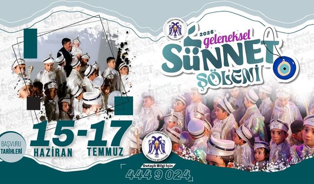 Erzincan Belediyesi’nde Sünnet Şöleni Kayıtları Başlıyor