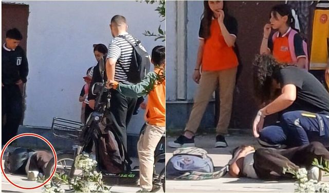 Tekeri Çıkan Bisikletten Yere Savruldu