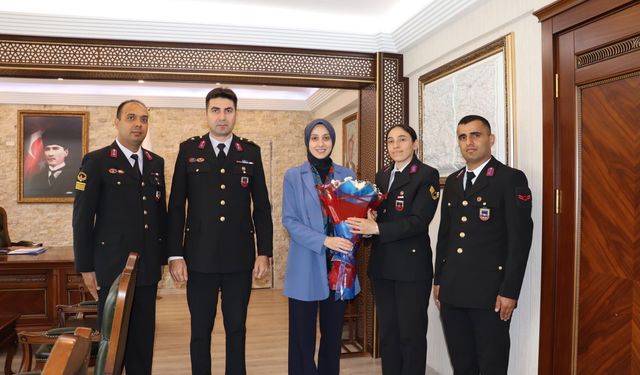 Kaymakam Duman, Jandarma Personelini Makamında Ağırladı