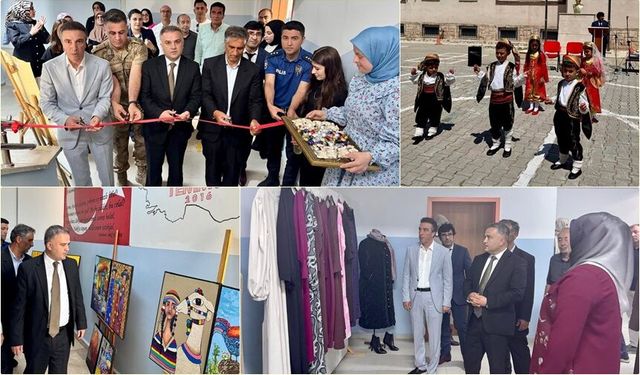 Üzümlü'de Kursiyerlerin El Emeği Görücüye Çıktı