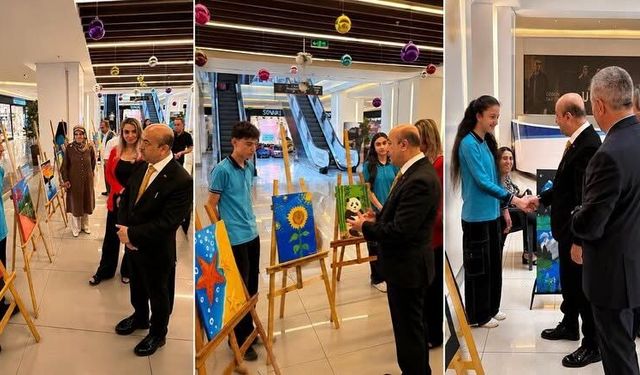 Ulalar Ortaokulu’ndan Yıl Sonu Resim Sergisi