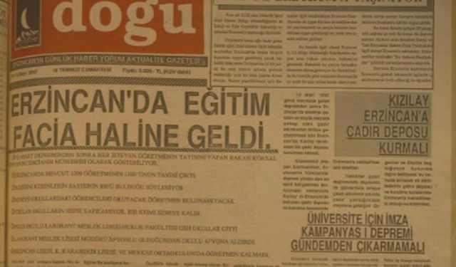 1992'de Erzincan’da Eğitim Çıkmazı: Deprem Sonrası Öğretmen Göçü Okulları Boşalttı