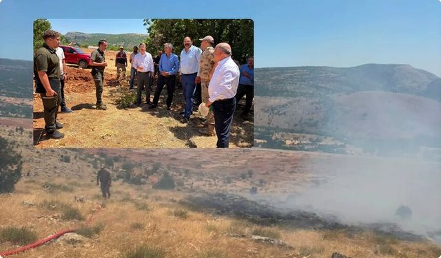 Efeler Köyü'nde Arazi Yangını