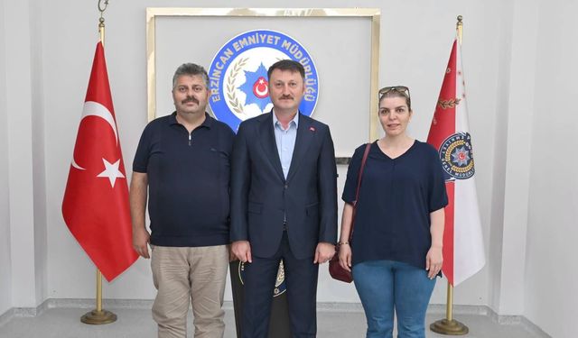 Polis Başmüfettişi Şerafettin Demir’den Emniyet Müdürü Baybaba’ya Ziyaret
